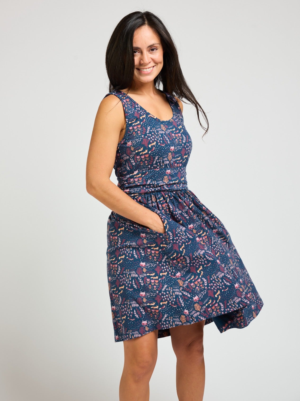 Asheville Dress - Fox Field Blue - Image 3