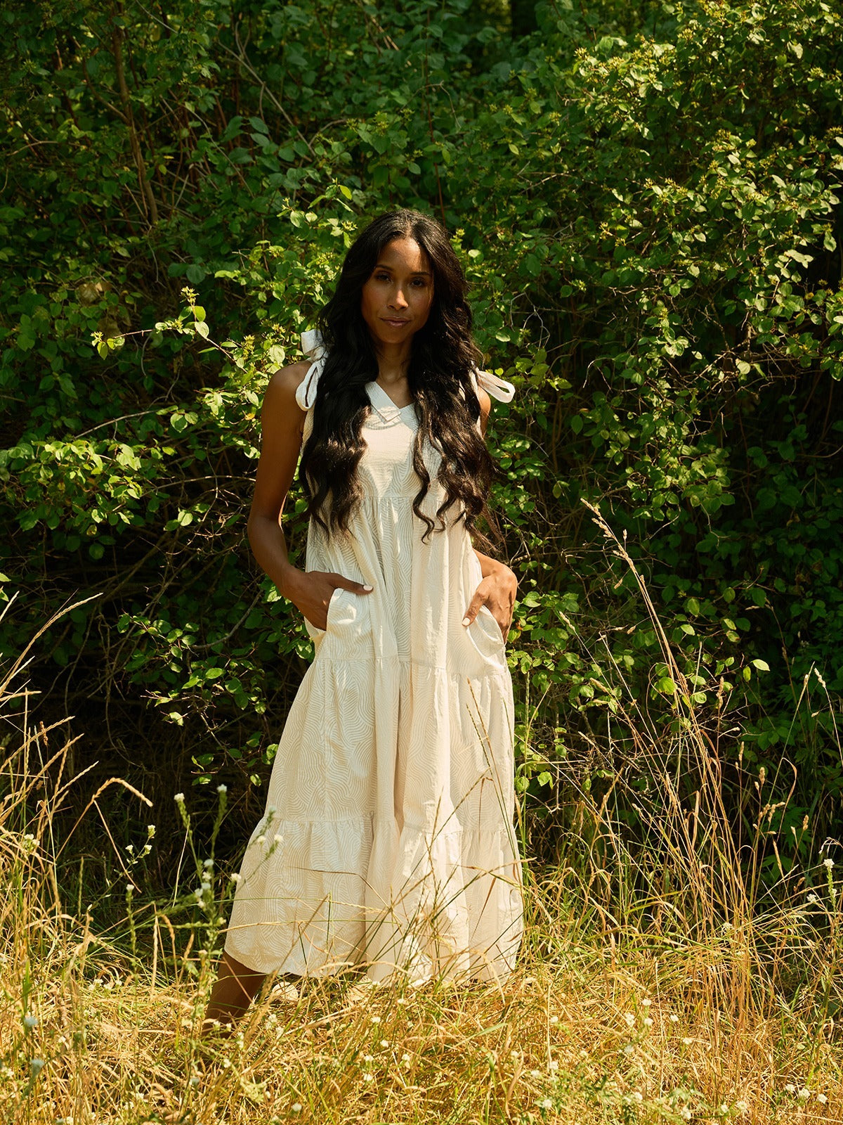 Lorelei Dress - White Waves - Image 1