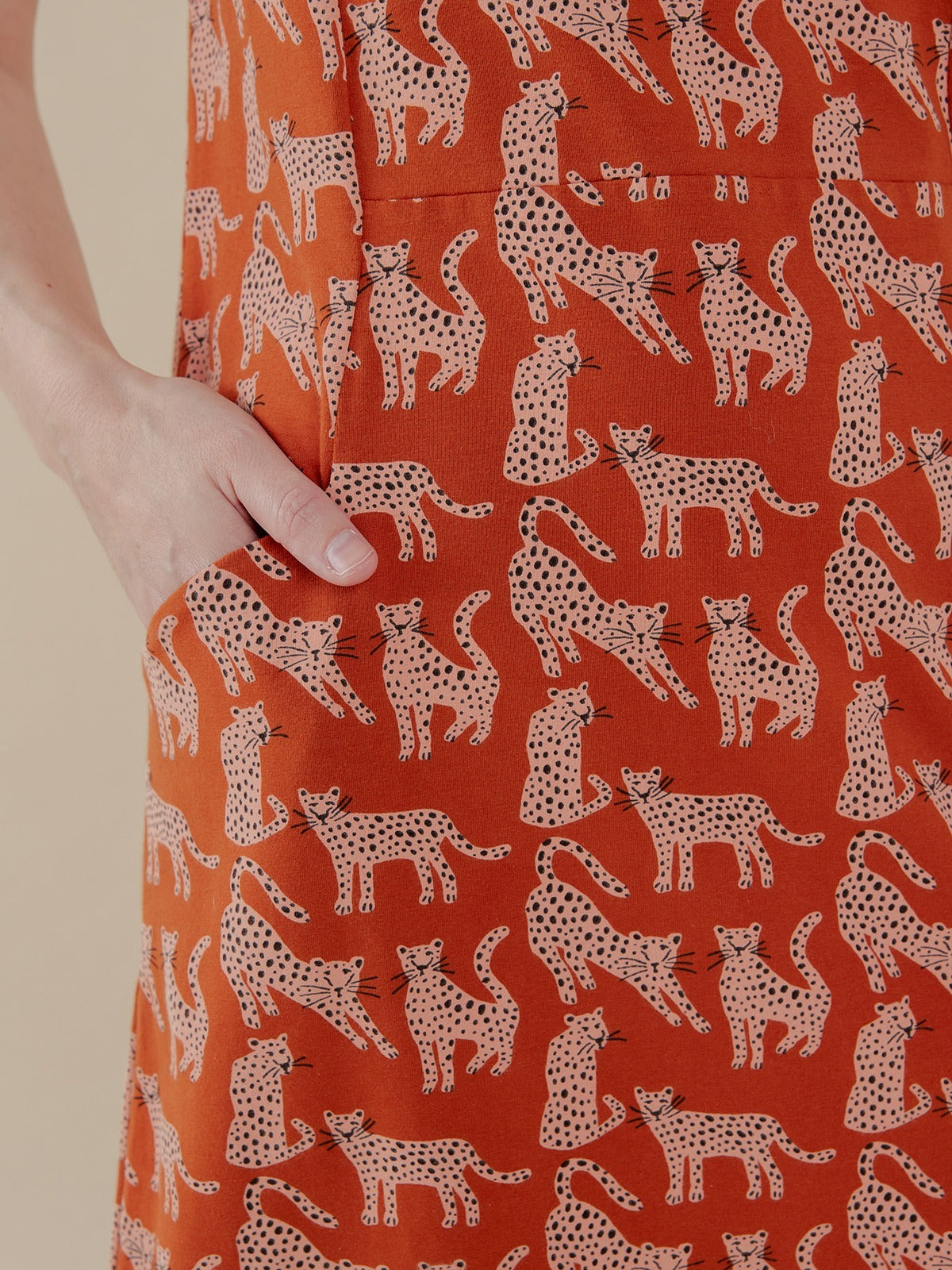 Evanston Dress - Leopard Sienna - Image 3