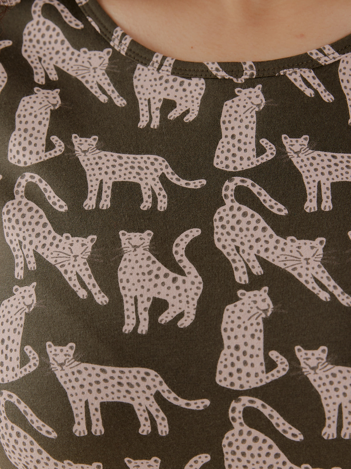 Hudson Shirt Dress - Leopard Green - Image 2