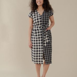 Padma Pocket Dress - Black and White Mix - Image 1
