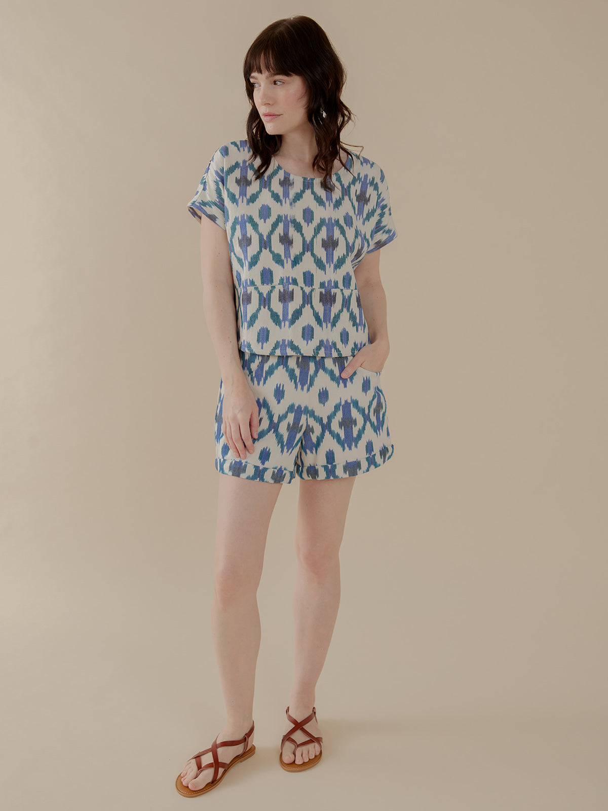 Dana Top - Seashore Ikat - Image 2