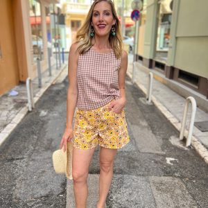 Neko Tank - Brown Gingham - Image 2