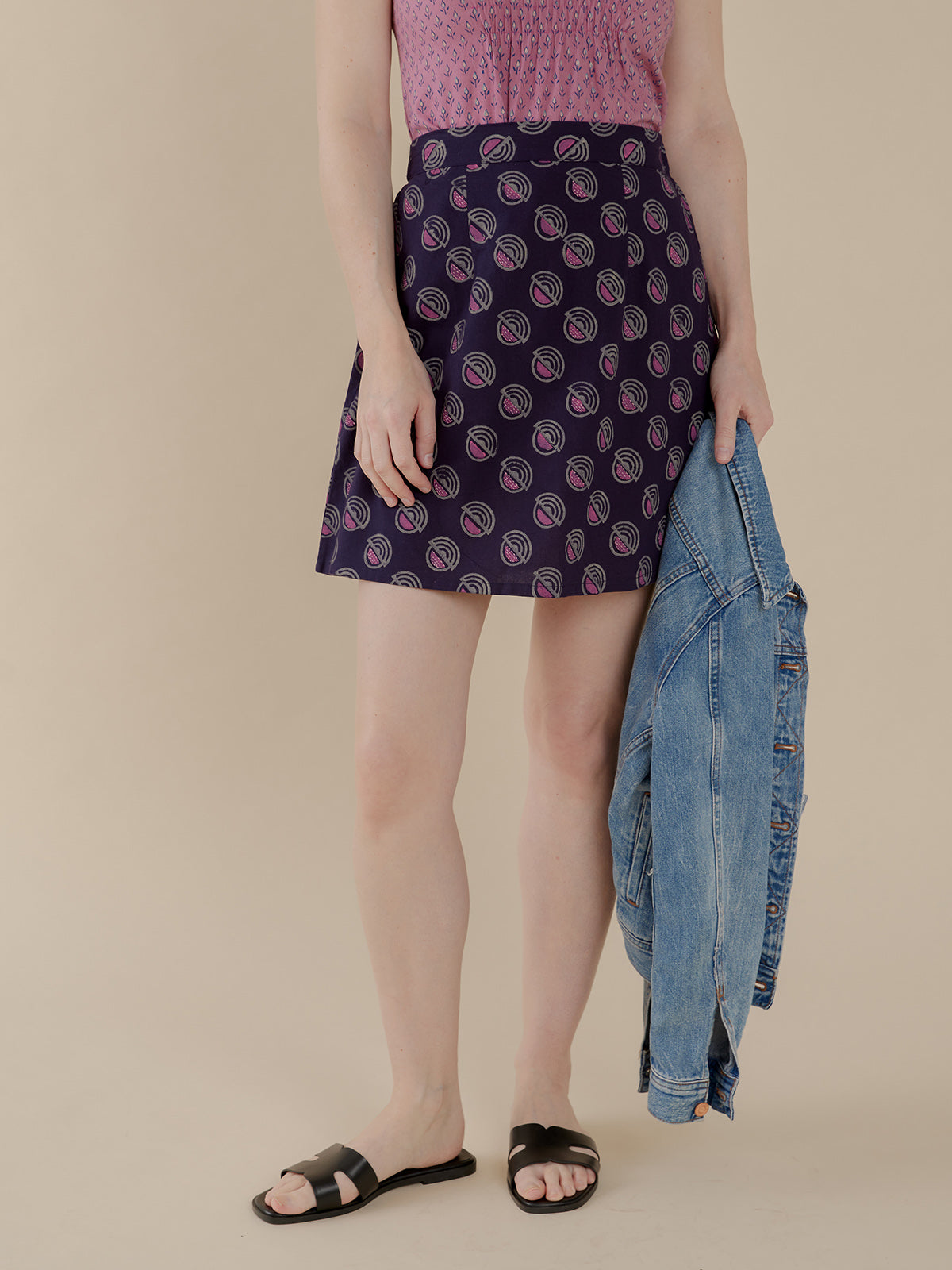 Val Mini Skirt - Deco Blue - Image 1