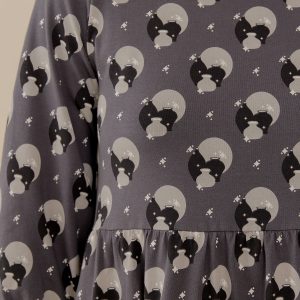 Bellini Long Sleeve Dress - Vase Cluster Graphite - Image 2