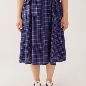 Laci Skirt - Indigo Plaid - Image 2