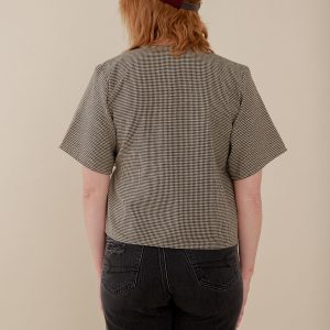 Winona Wrap Top - Houndstooth - Image 4