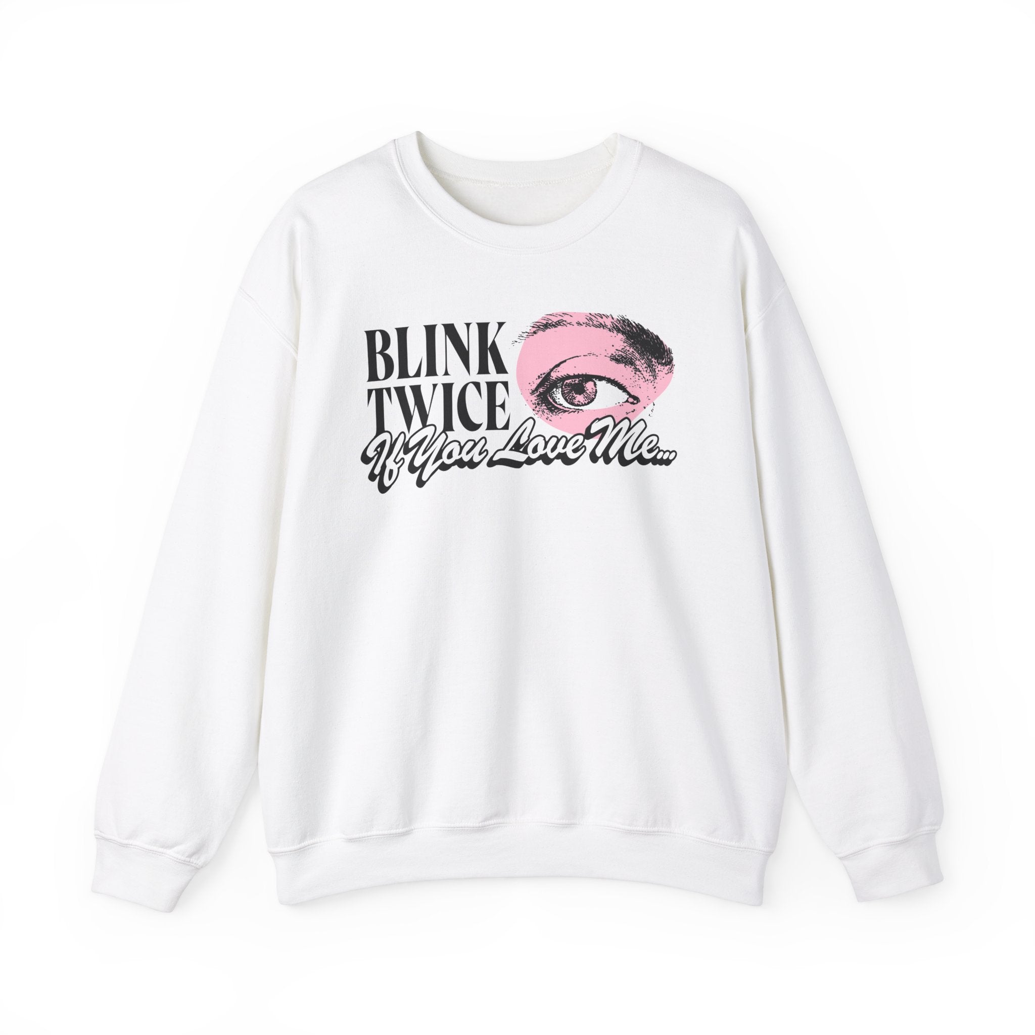 Blink Twice If You Love Me Crewneck Sweater - Image 3