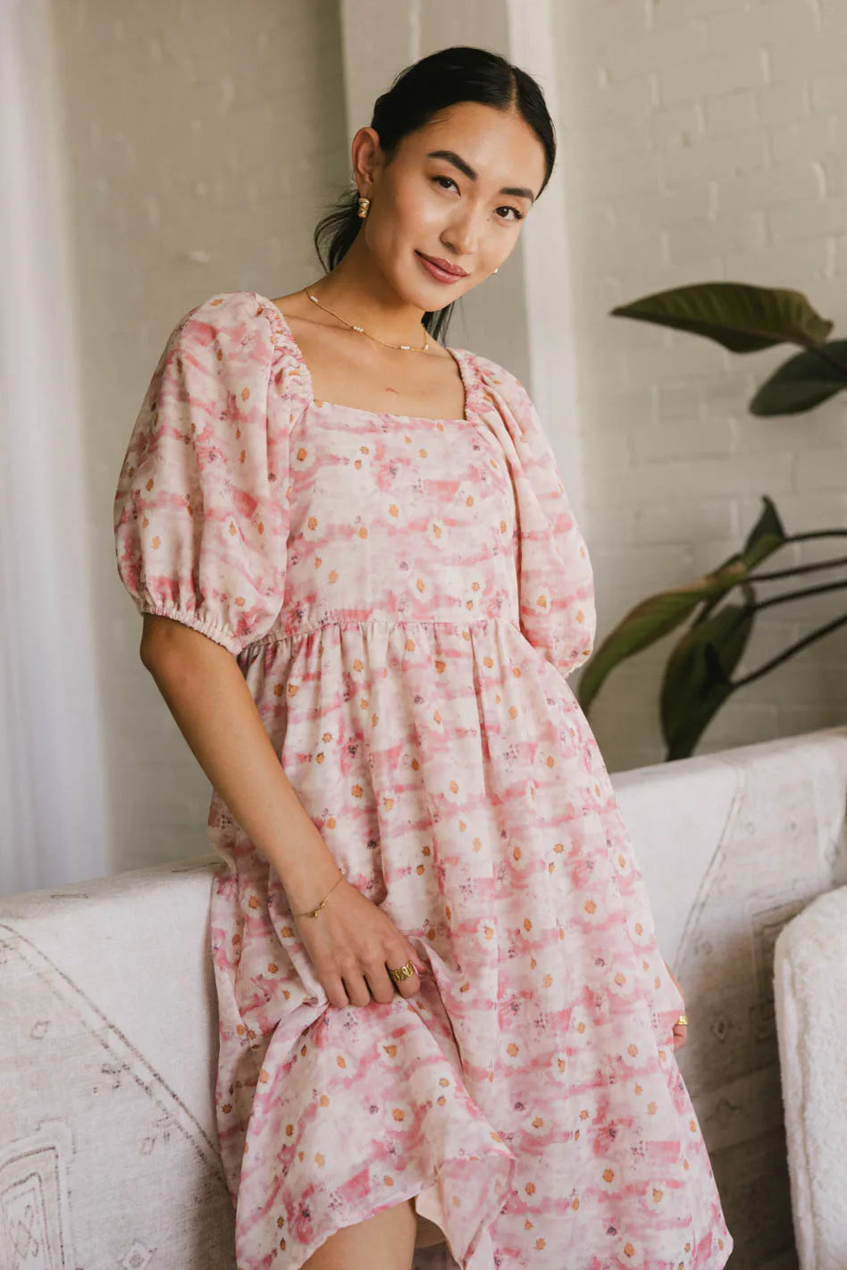 Hannah Floral Midi Dress - FINAL SALE - Image 3